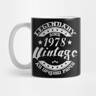 Legendary Since 1978. Vintage All Original Parts Mug